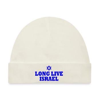 Long live israel - Baby Premium Organic Mütze - Naturweiß - Vorne