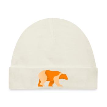 Bär Logo - Baby Premium Organic Mütze - Naturweiß - Vorne