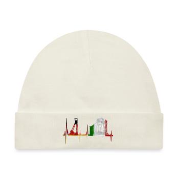 Zeche Tempel ,Deutschland Italien - Baby Premium Organic Mütze - Naturweiß - Vorne