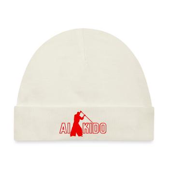 Aikido - Aikido Geschenkidee - Baby Premium Organic Mütze - Naturweiß - Vorne