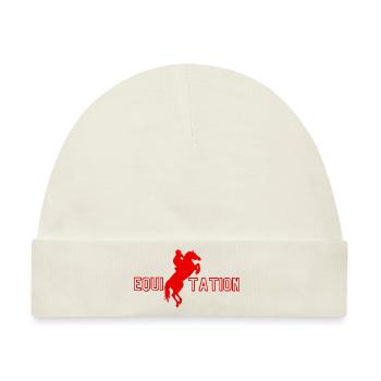 Reiten - Reiten Geschenkidee - Baby Premium Organic Mütze - Naturweiß - Vorne