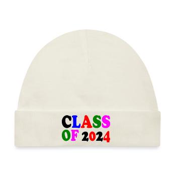 Class of 2024 - Baby Premium Organic Mütze - Naturweiß - Vorne
