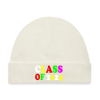 Class of 2024 - Baby Premium Organic Mütze - Naturweiß - Vorne