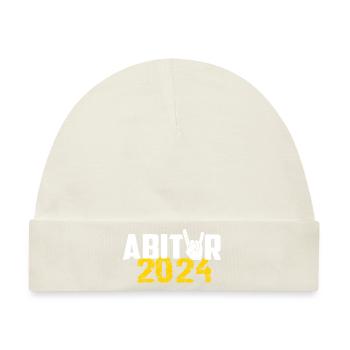 Abitur 2024 Abireise Abifeier Abifahrt Abiturient - Baby Premium Organic Mütze - Naturweiß - Vorne