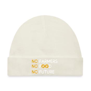 Keine Bauern, keine Nahrung, keine Zukunft - Baby Premium Organic Mütze - Naturweiß - Vorne