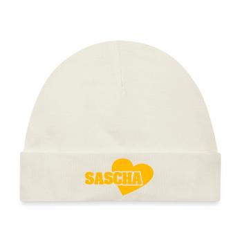 Sascha - Baby Premium Organic Mütze - Naturweiß - Vorne