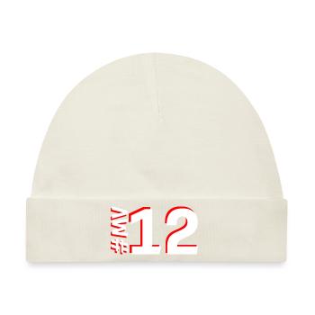 MV12-KARTON - Baby Premium Organic Mütze - Naturweiß - Vorne