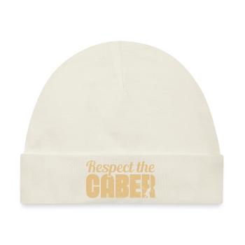 Respect The Caber Wood Trunk Tossing Lumber Sports - Baby Premium Organic Mütze - Naturweiß - Vorne