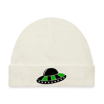 ufo - Baby Premium Organic Mütze - Naturweiß - Vorne