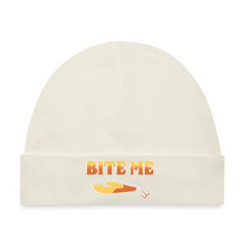 Bite Me Fischer - Baby Premium Organic Mütze - Naturweiß - Vorne