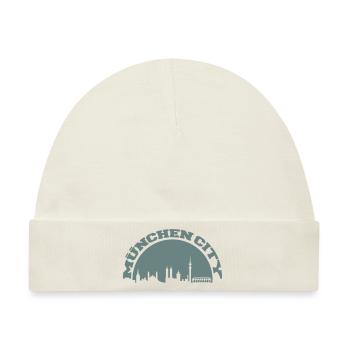 muenchen city 1 - Baby Premium Organic Mütze - Naturweiß - Vorne