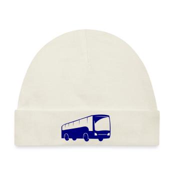 bus busfahren - Baby Premium Organic Mütze - Naturweiß - Vorne