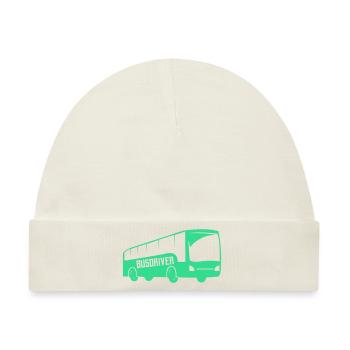 bus busfahren 1 - Baby Premium Organic Mütze - Naturweiß - Vorne