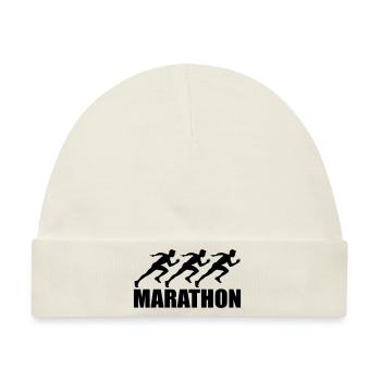 marathon - Baby Premium Organic Mütze - Naturweiß - Vorne