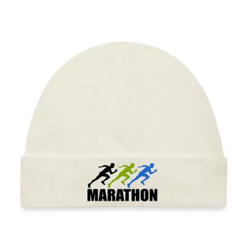 marathon - Baby Premium Organic Mütze - Naturweiß - Vorne