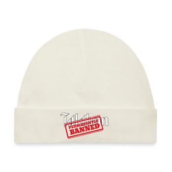 Talahon - permanently banned - Baby Premium Organic Mütze - Naturweiß - Vorne