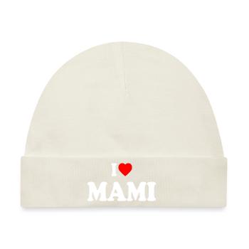 I love mami - Baby Premium Organic Mütze - Naturweiß - Vorne