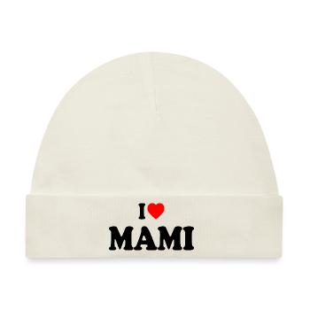 I love mami - Baby Premium Organic Mütze - Naturweiß - Vorne