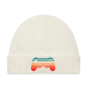 Gamer Gaming Gamepad - Baby Premium Organic Mütze - Naturweiß - Vorne