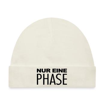 Nur eine Phase - Baby Premium Organic Mütze - Naturweiß - Vorne