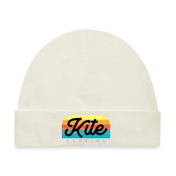 Kitesurfen Kitesurf Kitesurfer Kiteboard - Baby Premium Organic Mütze - Naturweiß - Vorne