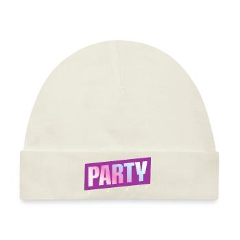 Party Crew - Baby Premium Organic Mütze - Naturweiß - Vorne