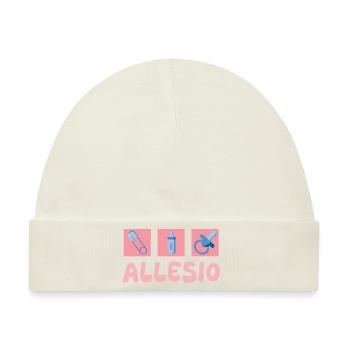 Schnuller Allesio - Baby Premium Organic Mütze - Naturweiß - Vorne