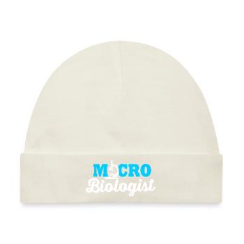 Mikrobiologie Biologie Biologisch Wissenschaft - Baby Premium Organic Mütze - Naturweiß - Vorne