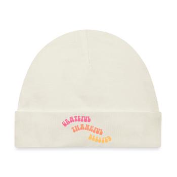 Grateful Thankful - Dankbarkeit - Geschenk - Baby Premium Organic Mütze - Naturweiß - Vorne