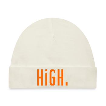 HiGH. - Baby Premium Organic Mütze - Naturweiß - Vorne