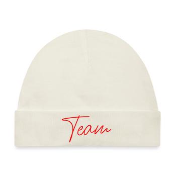 team - Baby Premium Organic Mütze - Naturweiß - Vorne