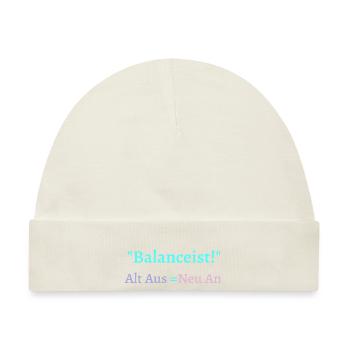 Balancist #1Neu 3 - Baby Premium Organic Mütze - Naturweiß - Vorne