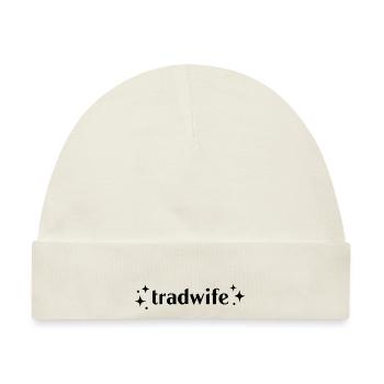 Tradwife (Traditionelle Ehefrau) - Baby Premium Organic Mütze - Naturweiß - Vorne