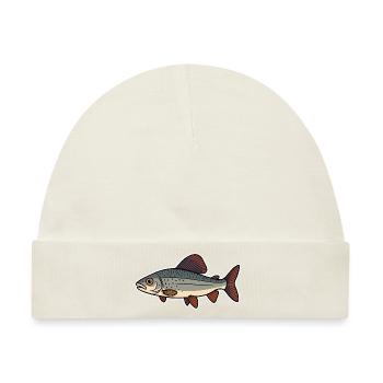 Fisch Äsche - Baby Premium Organic Mütze - Naturweiß - Vorne