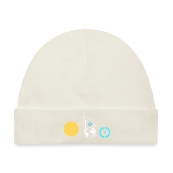 Solarzellen Sonnenenergie Erneuerbare Energien - Baby Premium Organic Mütze - Naturweiß - Vorne