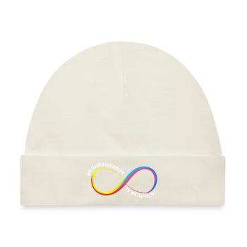Autismus Gehirn Autist Asperger Neurodiversity - Baby Premium Organic Mütze - Naturweiß - Vorne