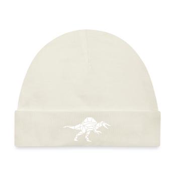 Spinosaurus geometrisch polygon Flächen - Baby Premium Organic Mütze - Naturweiß - Vorne