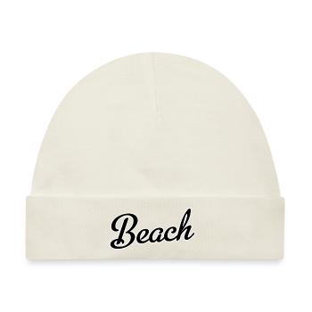 Beach - Baby Premium Organic Mütze - Naturweiß - Vorne