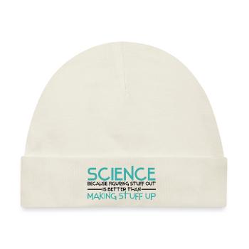 Atheismus Sprüche | Atheisten Atheist Geschenkidee - Baby Premium Organic Mütze - Naturweiß - Vorne