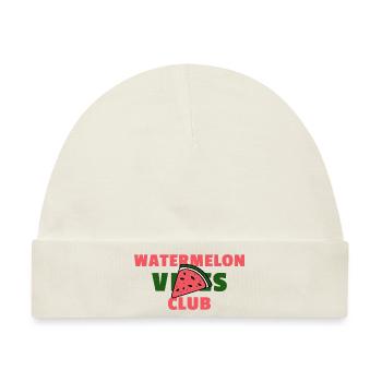 Watermelon Vibes Club – Wassermelonen - Baby Premium Organic Mütze - Naturweiß - Vorne