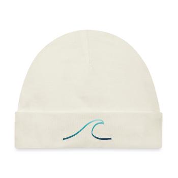 Turquoise wave - Baby Premium Organic Mütze - Naturweiß - Vorne