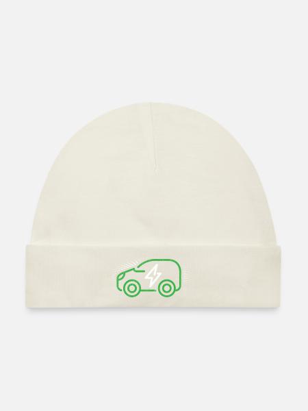 Elektroauto - Baby Premium Organic Mütze - Naturweiß