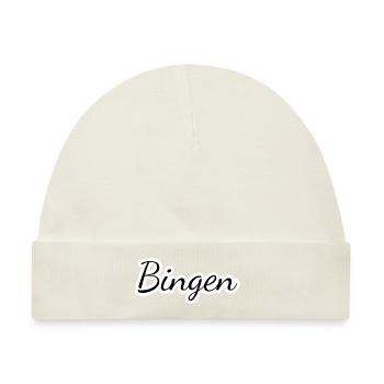 Bingen - Textdesign mit Stadtnamen - Baby Premium Organic Mütze - Naturweiß - Vorne
