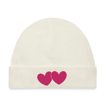 Valentinstag, Valentinstag, Valentinstag - Baby Premium Organic Mütze - Naturweiß - Vorne
