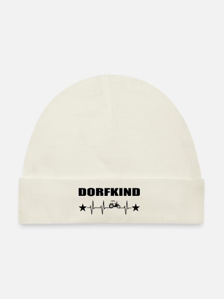 Dorfkind - Baby Premium Organic Mütze - Naturweiß