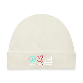 Marketing Manager - Baby Premium Organic Mütze - Naturweiß - Vorne
