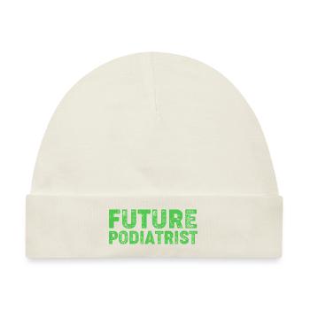 Fußpflege Pediküre Podologie Podologe - Baby Premium Organic Mütze - Naturweiß - Vorne