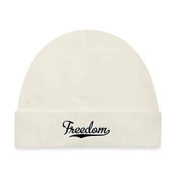 Freedom - Baby Premium Organic Mütze - Naturweiß - Vorne