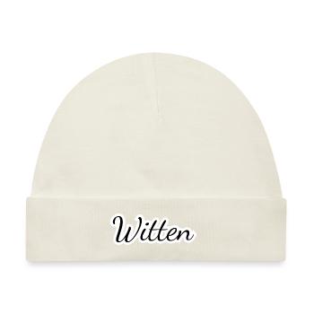 Witten - Textdesign mit Stadtnamen - Baby Premium Organic Mütze - Naturweiß - Vorne