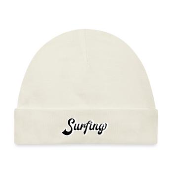 Surfing - Baby Premium Organic Mütze - Naturweiß - Vorne